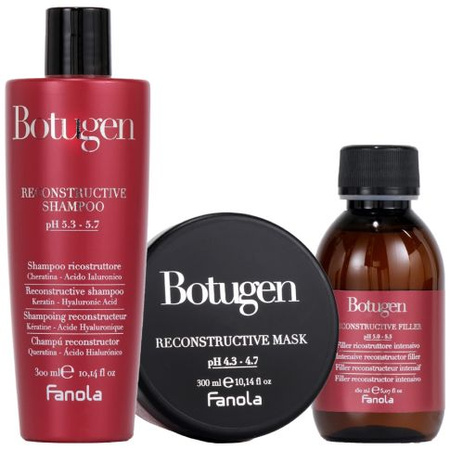 Fanola Zestaw Botugen Szampon 300 ml + Maska 300 ml + Fluid 150 ml 