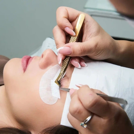 Noble Lashes Pęseta Do Przedłużania Rzęs Noble Gold PRO 1