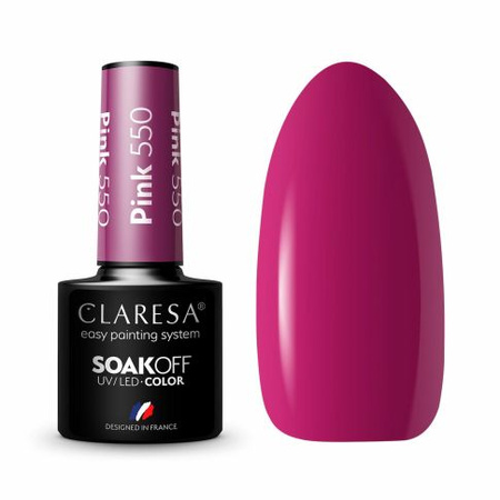 Claresa Lakier Hybrydowe Pink 550 5g 
