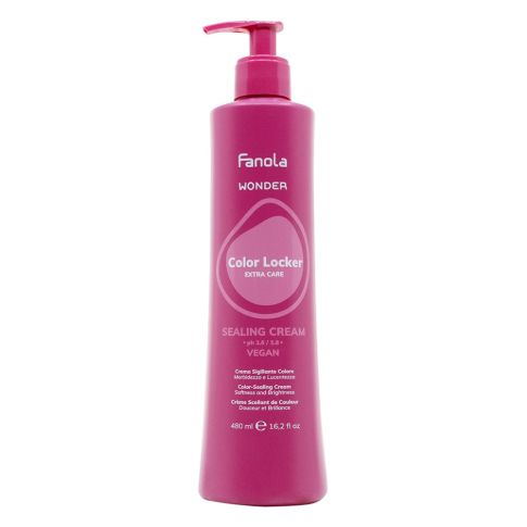 Fanola Wonder Color Locker Krem Uszczelniający Kolor do Włosów Farbowanych 480 ml