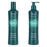Fanola Zestaw Wonder No Red Szampon Neutralizujący Czerwone Tony 350 ml + Maska 350 ml