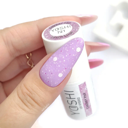 Yoshi Lakier Hybrydowy 721 Cherry Pop UV LED 6 ml