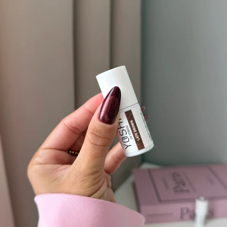 Yoshi Lakier Hybrydowy 318 Late Brown UV LED 6 ml