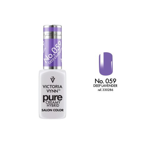 VICTORIA VYNN 059 Pure Creamy Hybrid Deep Lavender kremowy lakier hybrydowy 8ml 