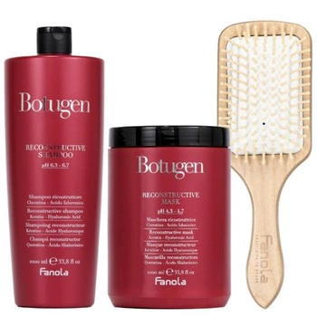 Fanola Zestaw Botugen Szampon 1000 ml + Maska 1000 ml + Szczotka 
