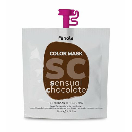 Fanola Color Mask Maska Koloryzująca Odżywcza do Włosów Naturalnych Farbowanych i z Pasemkami 30 ml