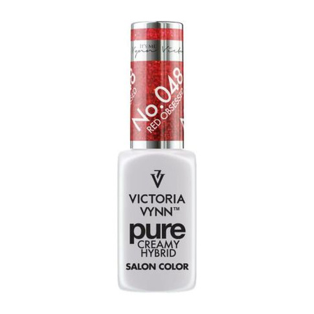 VICTORIA VYNN 048 Pure Creamy Hybrid Red Obsessed kremowy Lakier hybrydowy 8ml 