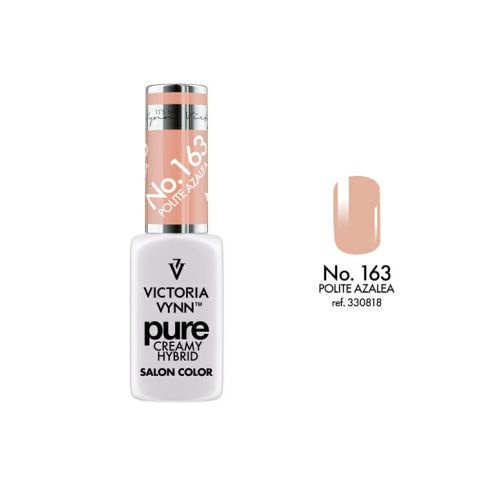 VICTORIA VYNN 163 Pure Creamy Hybrid Polite Azalea kremowy Lakier hybrydowy 8ml 