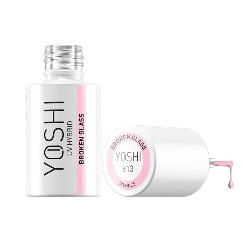 Yoshi Lakier Hybrydowy 813 Broken Glass UV LED 6 ml