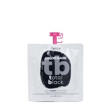 Fanola Color Mask Maska Koloryzująca Odżywiająca Total Black 30 ml