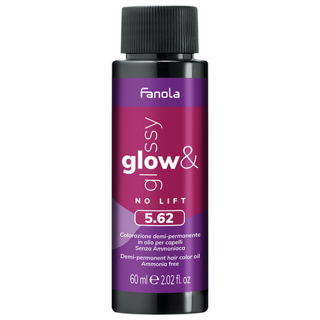 Fanola Glow & Glossy 5.62 Farba Półtrwała 60 ml