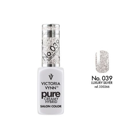 VICTORIA VYNN 039 Pure Creamy Hybrid Luxury Silver kremowy Lakier hybrydowy 8ml 