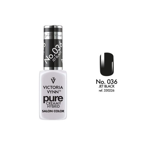 VICTORIA VYNN 036 Pure Creamy Hybrid Jet Black kremowy Lakier hybrydowy 8ml