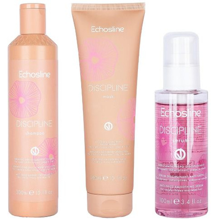 Echosline Zestaw Discipline Szampon 300 ml + Maska 300 ml + Serum 100 ml 