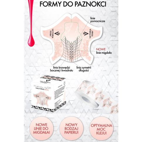 VICTORIA VYNN Formy do paznokci Basic 100szt