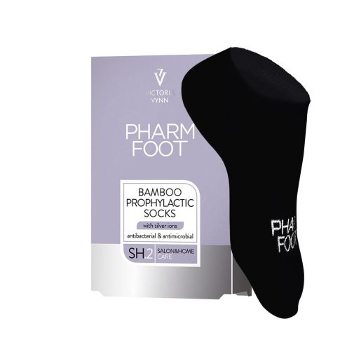 Pharm Foot Bambusowe Skarpetki Czarne z Jonami Srebra r. 39-42