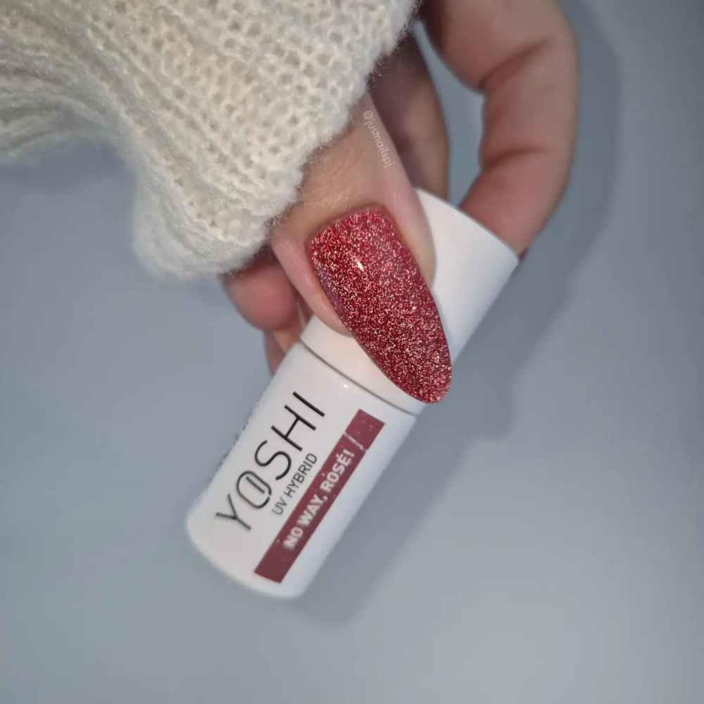 Yoshi Lakier Hybrydowy 143 No Way, Rosé! UV LED 6 ml