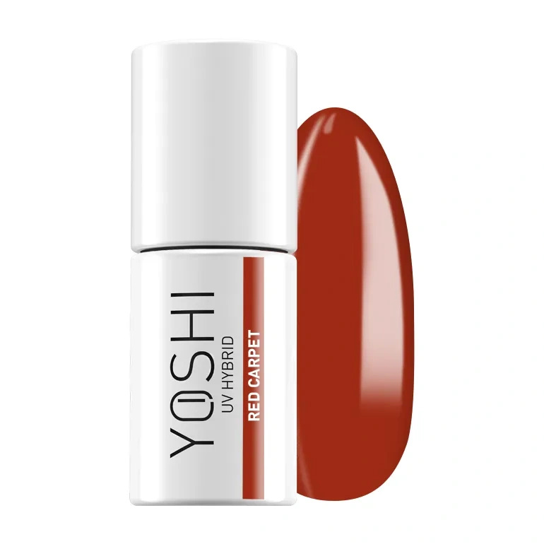 Yoshi Lakier Hybrydowy 204 Red Carpet UV LED 6 ml