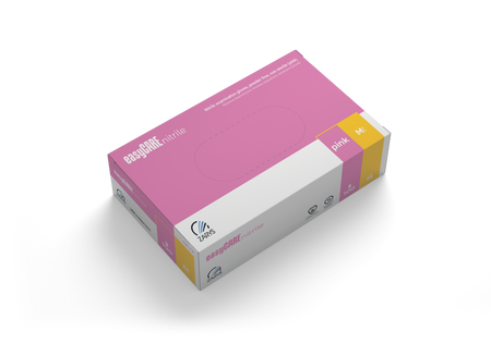 Zarys Easy Care Rękawice Różowe Nitrylowe M 100 szt.