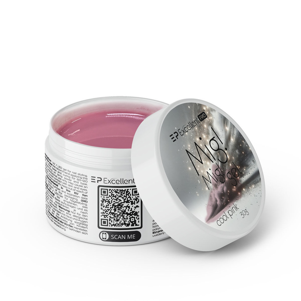Excellent PRO MIG! MIG! Gel Cool Pink Żel Jednofazowy Do Paznokci 30g