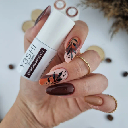 Yoshi Lakier Hybrydowy 328 Espresso Impresso UV LED 6 ml