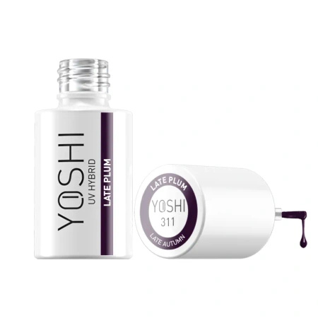 Yoshi Lakier Hybrydowy 311 Late Plum UV LED 6 ml