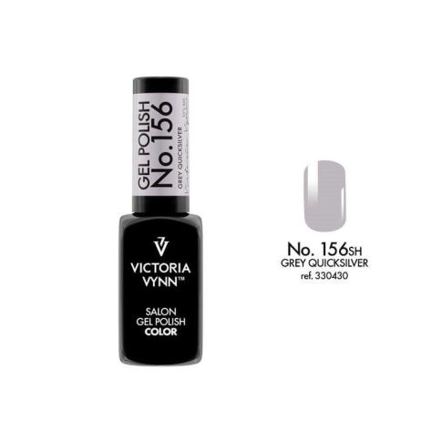 VICTORIA VYNN 156 Gel Polish Color Grey Quicksilver Lakier hybrydowy 8ml 
