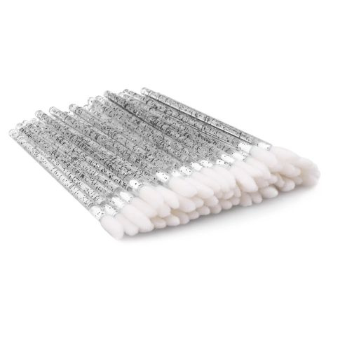 Clavier Aplikatory Welurowe Do Błyszczyka - Brokat Czarny 50 szt.