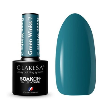 Claresa Lakier Hybrydowy Green Winks 2 - 5g 