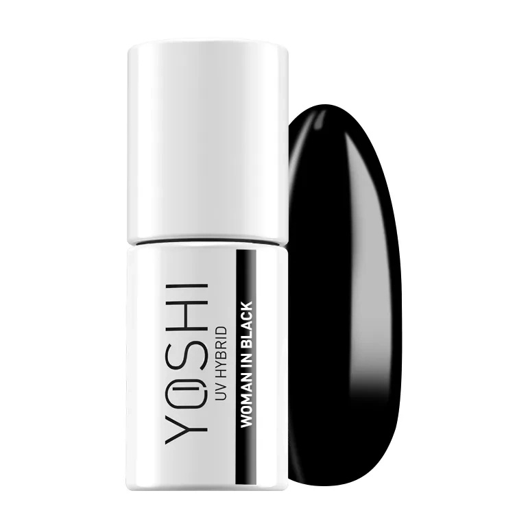 Yoshi Lakier Hybrydowy 605 Woman In Black UV LED 6 ml