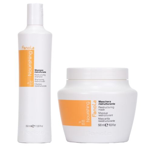 Fanola Zestaw Nourishing Szampon 350 ml + Maska 500 ml 