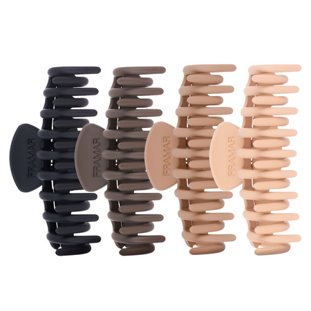 Framar Duże Klamry Do Włosów Nude 4 szt.