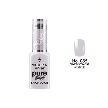 VICTORIA VYNN 035 Pure Creamy Hybrid Silvery Cement kremowy Lakier hybrydowy 8ml 