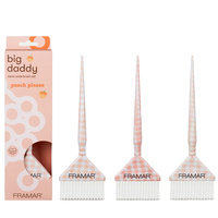 Framar Peach Please Zestaw 3 Szerokich Pędzli Do Koloryzacji Big Daddy