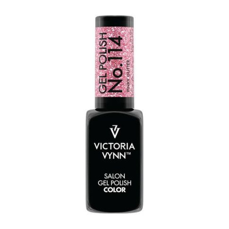 VICTORIA VYNN 114 Gel Polish Color Pink Glitter Lakier hybrydowy 8ml