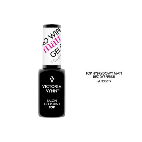 VICTORIA VYNN Gel Polish Hybrid Top No Wipe Matt Top hybrydowy matowy bez przemywania 8ml 