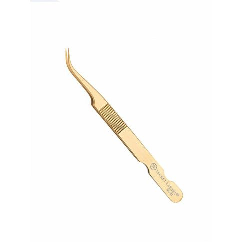 SECRET LASHES Pinceta GOLD SL-01 typ S + etui 