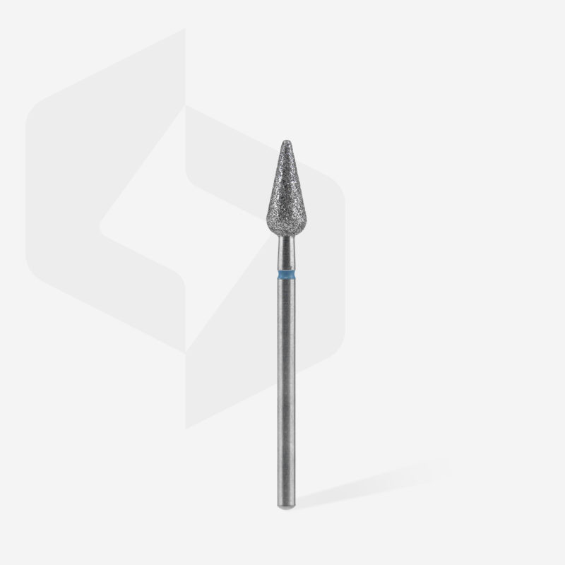 Staleks Frez Diamentowy Grusza Ostra Niebieska Expert 5 mm/ 12 mm