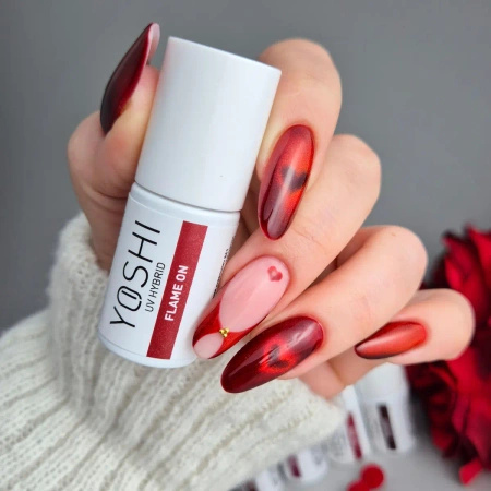 Yoshi Lakier Hybrydowy 261 Flame On UV LED 6 ml