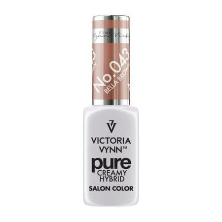 VICTORIA VYNN 043 Pure Creamy Hybrid Bella Brown kremowy Lakier hybrydowy 8ml 