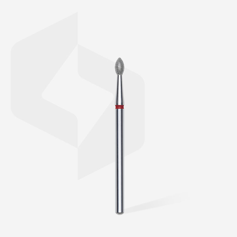 Staleks Frez Diamentowy Oliwka Ostra Czerwona Expert 2,5 mm/ 4,5mm
