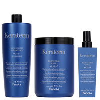 Fanola Zestaw Keraterm Szampon 1000 ml + Maska 1000 ml + Spray 200 ml