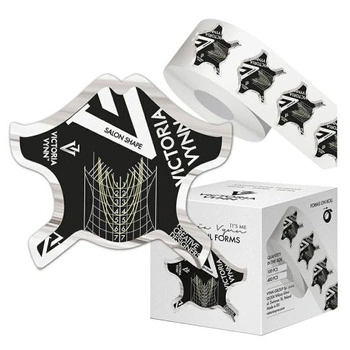 VICTORIA VYNN Formy do paznokci Czarne 400szt 