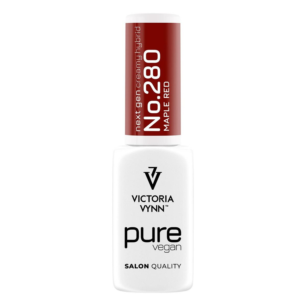 Victoria Vynn Pure Vegan Creamy Hybrid 280 Maple Red Kremowy Lakier Hybrydowy 8 ml