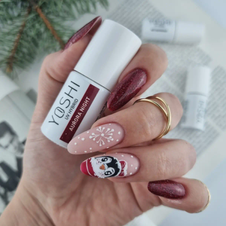 Yoshi Lakier Hybrydowy 525 Aurora Night UV LED 6 ml