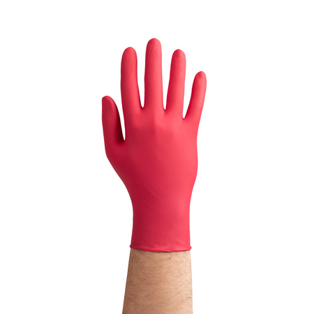 Zarys Easy Care Rękawice Malinowe Nitrylowe L 100 szt.