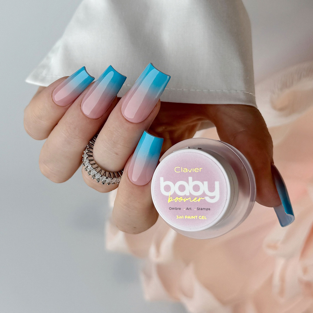 Clavier Baby Boomer Żel 3w1 Ombre Art Stamps R09 Cocowater 3g