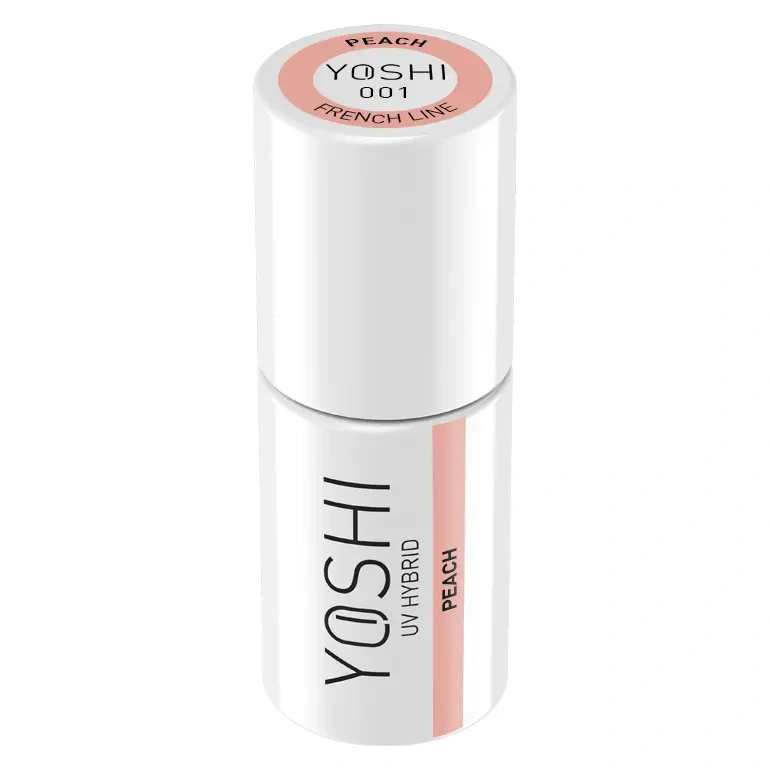 Yoshi Lakier Hybrydowy 001 Peach UV LED 6 ml