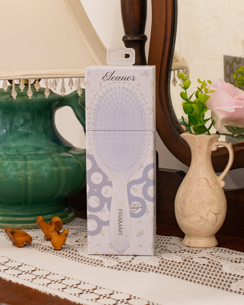 Framar Country Charm Eleanor Szczotka Do Rozczesywania Błękitna W Kwiaty