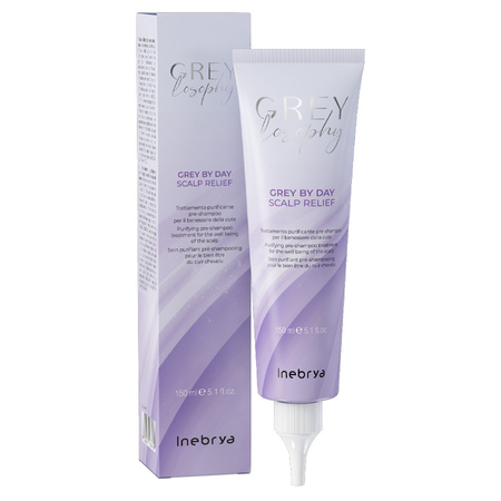 Inebrya Greylosophy Grey By Day Oczyszczająca Kuracja Do Skóry Głowy Przed Szamponem 150 ml